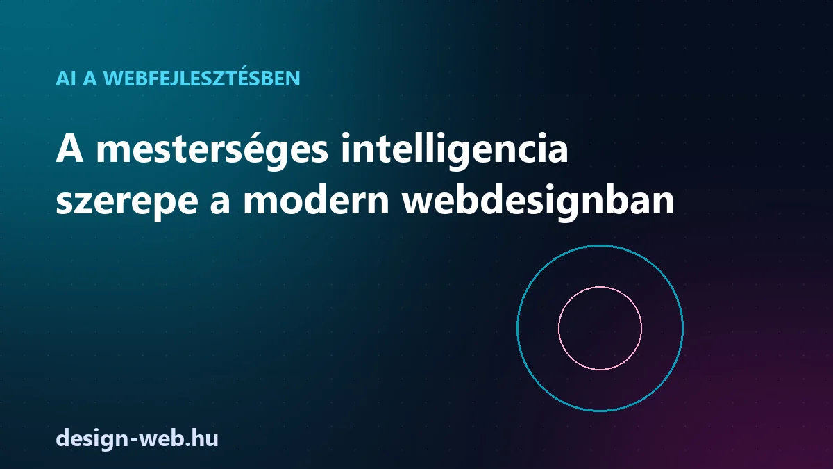 A mesterséges intelligencia szerepe a modern webdesignban — illusztráció