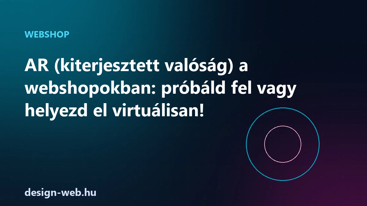 AR kiterjesztett valóság a webshopokban virtuális próba — illusztráció