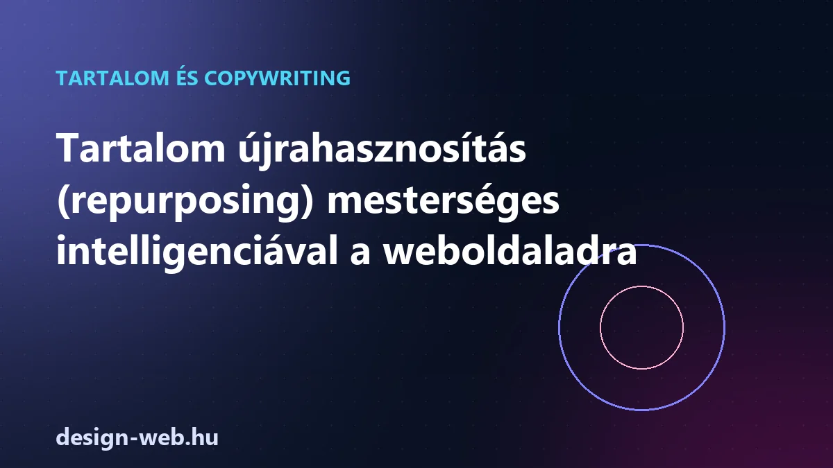 Tartalom újrahasznosítás repurposing mesterséges intelligenciával — illusztráció